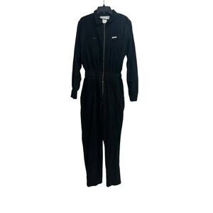 Vintage 80s Women’s Saint Germain Paris Black Corduroy Jumpsuit USA Size 9/10